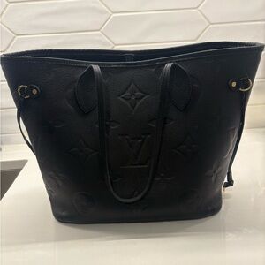Louis Vuitton Black Embossed Tote